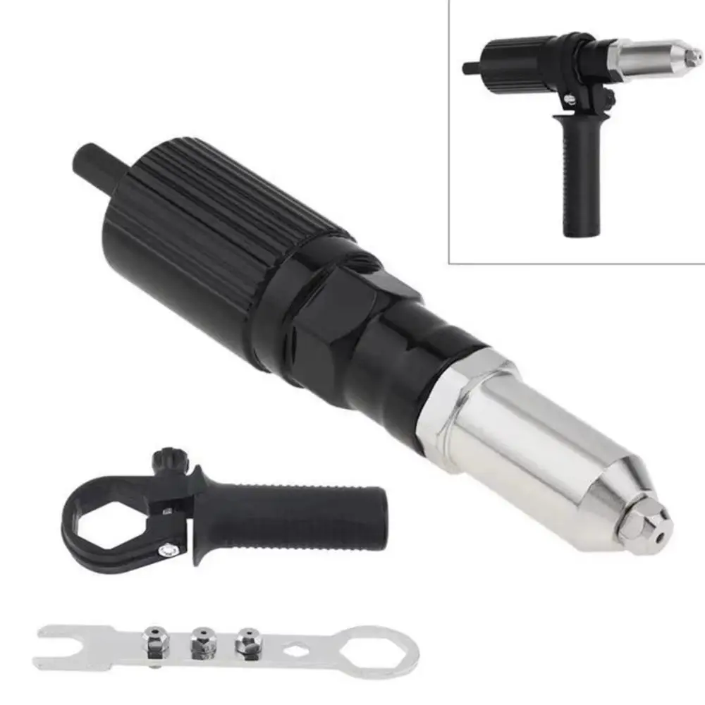 

2.4-4.8 MM Electric Rivet Tool Quick Connect Power Drill Attachment Rivet Tool Adapter High Efficiency 1/4 Inch Hex Shaft