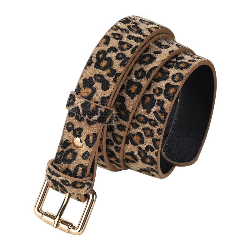 New belt for women, simple and popular, versatile and trendy jeans, fashionable and personalized student decoration, leopard pri