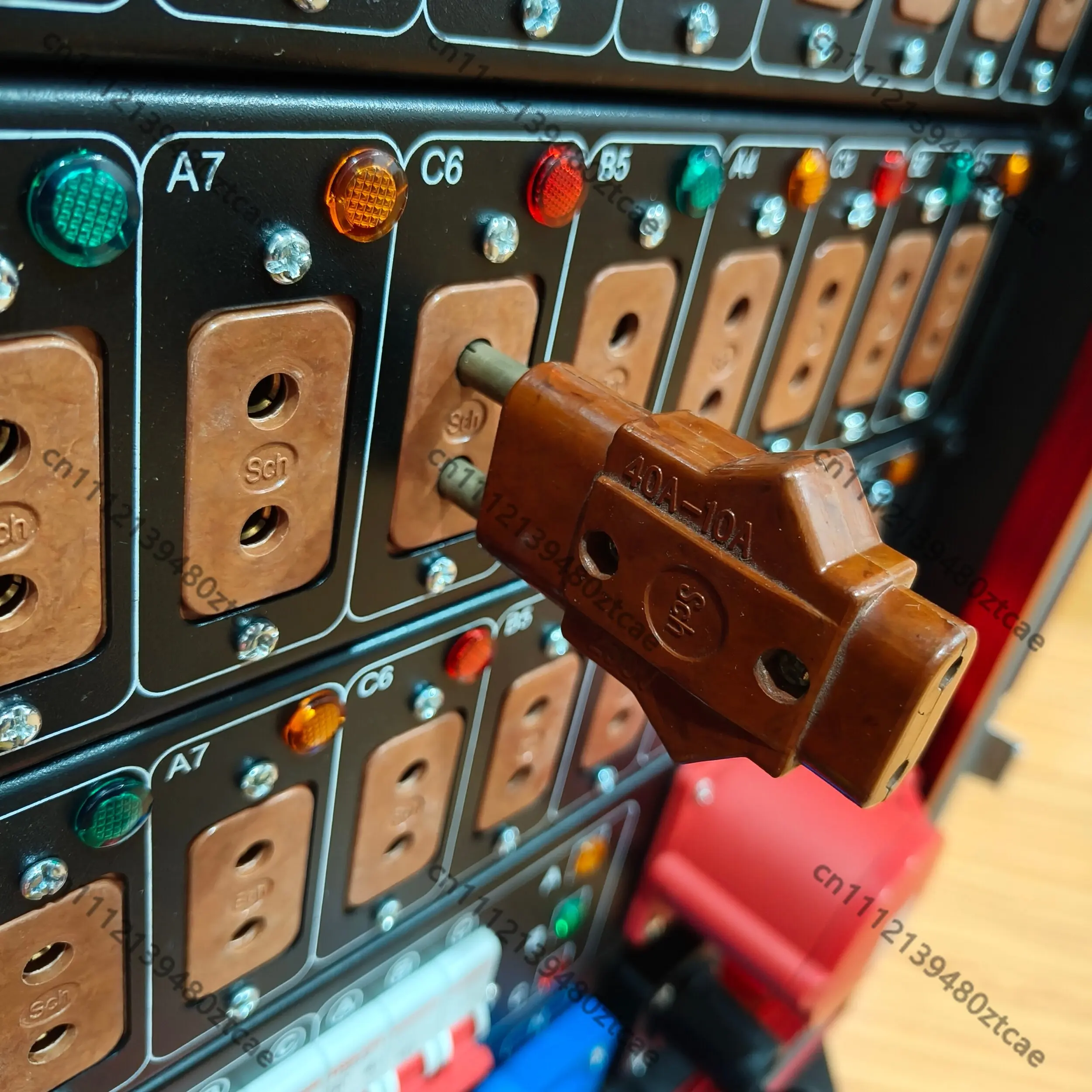 48 Channel 40A Bakelite Socket Stage Power Distribution Box Mobile Straight-through Cabinet For LED Screen Stage Performance