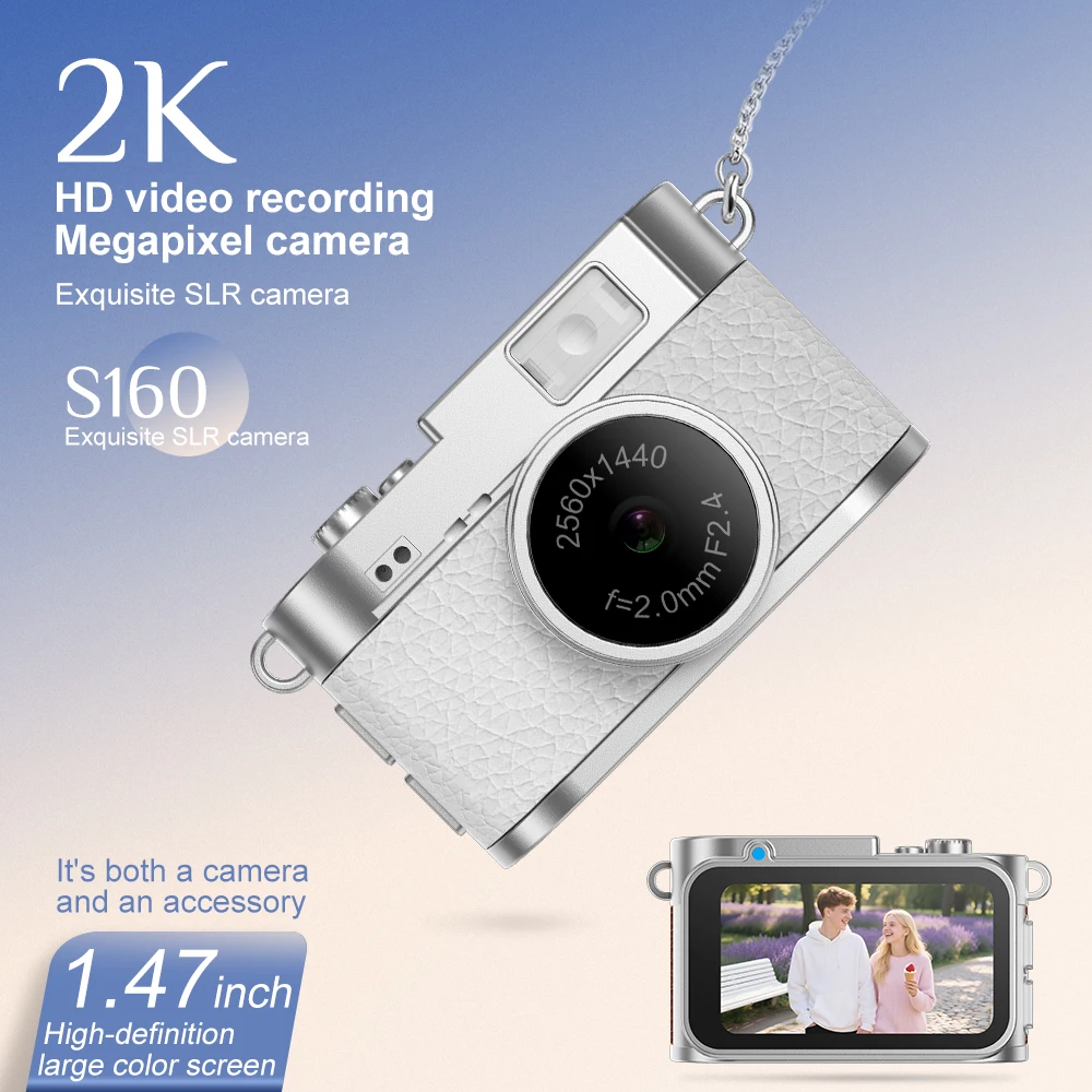 Cámara Digital Retro portátil, cámara deportiva de alta resolución con luz de Flash LED, Mini grabadora de vídeo para regalos de cumpleaños