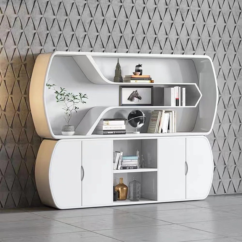Luxury Wood White Office File Storage Cabinet Office Furniture Filing Cabinet Modern Wood Storage Cabinet for Home School Use