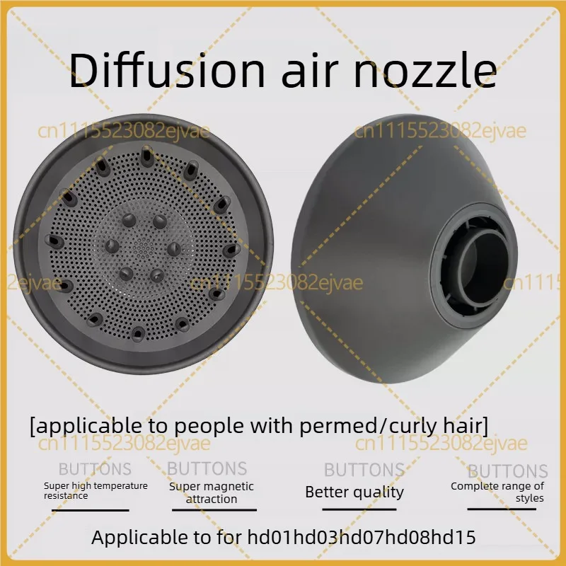 Hair Dryer Diffuser Nozzle For Dyson HD01 HD03 HD07 HD08 HD15 Curly Hair Drying Wind Cover Accessories