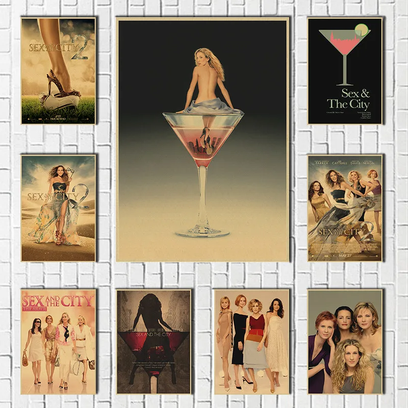 Sex and the City Classic US TV Shows Vintage Retro Print Art Canvas Poster For Living Room Decor Home Wall Picture