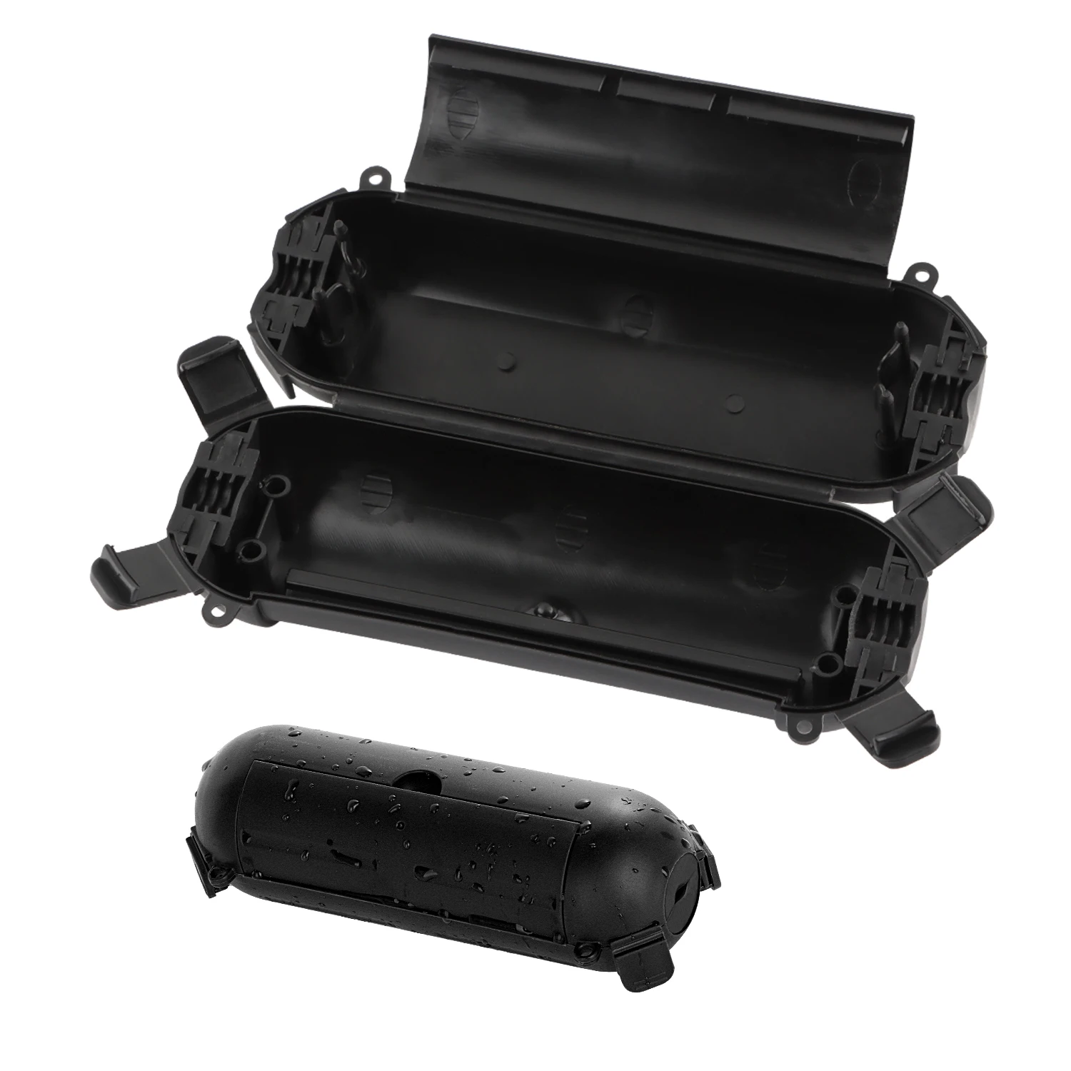 Scatole elettriche da esterno da 2 pezzi Coperture impermeabili per ciabatta/Spina esterna Scatole di collegamento resistenti alle intemperie Copertura del cavo di prolunga