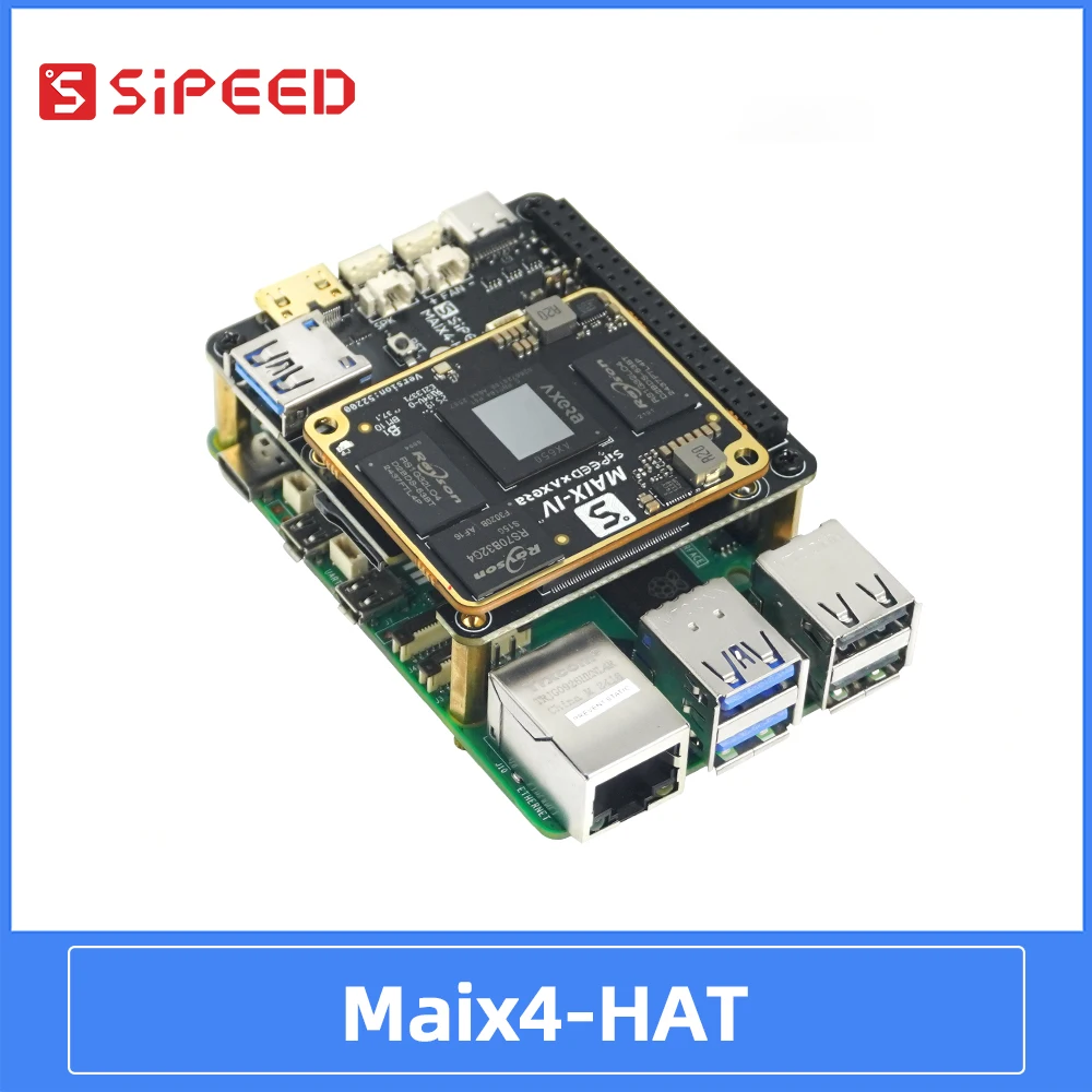 Raspberry Pi 5 AI HAT Sipeed Maix4-HAT Powered by AX650 Chip 18TOPS Support Multimodal LLM and DeepSeek Deployment