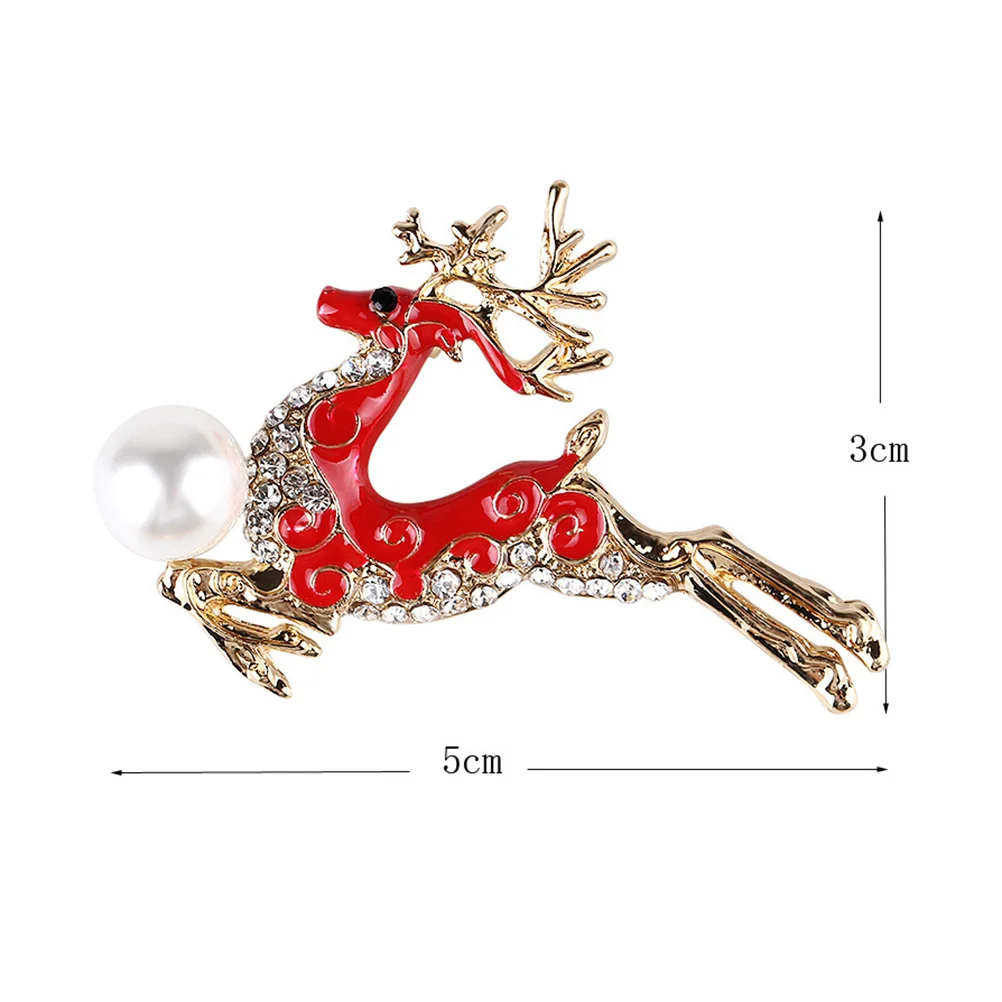

2pcs Deer Brooch Alloy Pins Women Fashion Creative Woman Jewelry Accessories Blue Jewelry Accessories Gifts Pin Badge