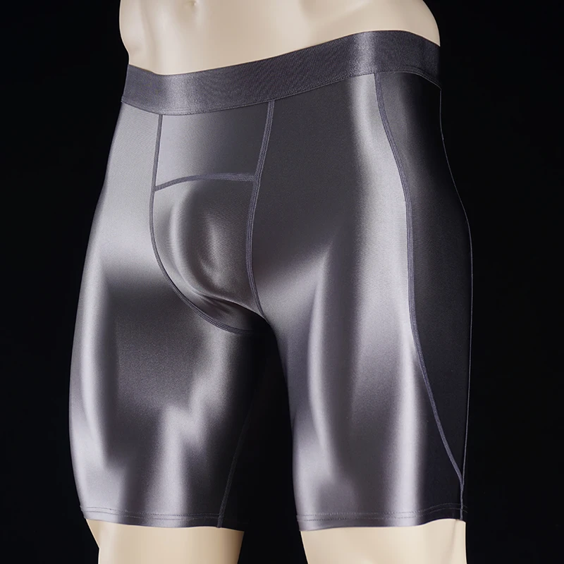 

U convex Sexy Men's Boxers soft Underwearl Panties men oily underwear Breathable Pouch Long Leg Underpants Male Boxershorts