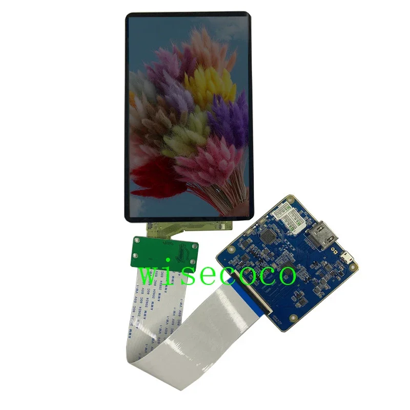 2160*3840 5.5 Inch 4k LCD Panel Glass Protector No Backlight Screen MIPI Driver Board Controller 3D Printer Projector