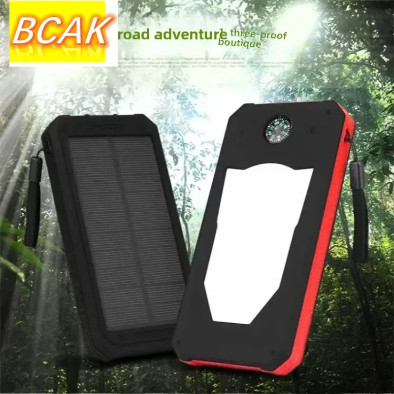 Universal Solar Power Bank 20000 Outdoor Camping Light Mobile Phone Multi-function Portable Large-capacity Mobile Power Supply B
