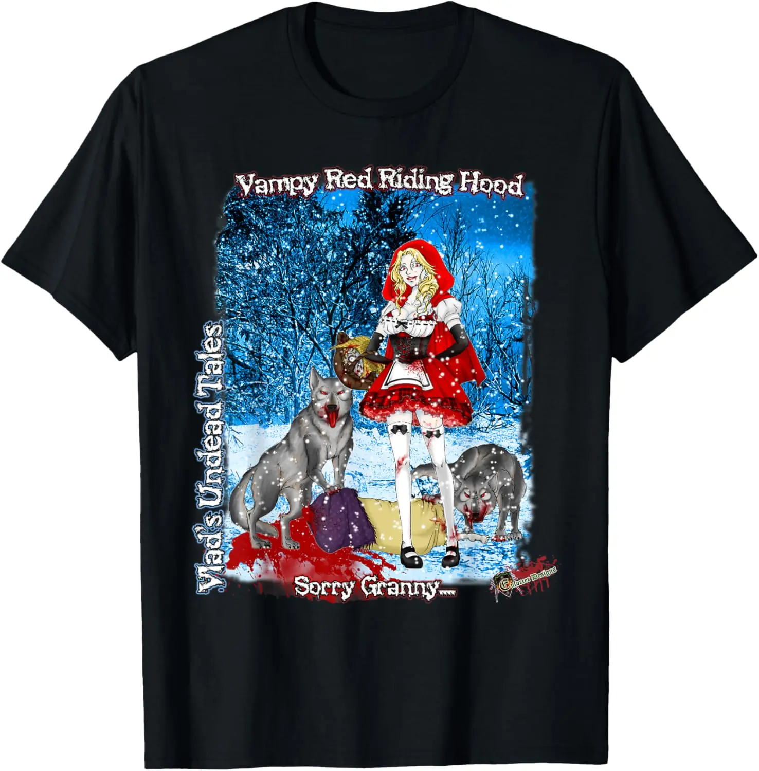 Camiseta Capuz Vermelho Vampiro