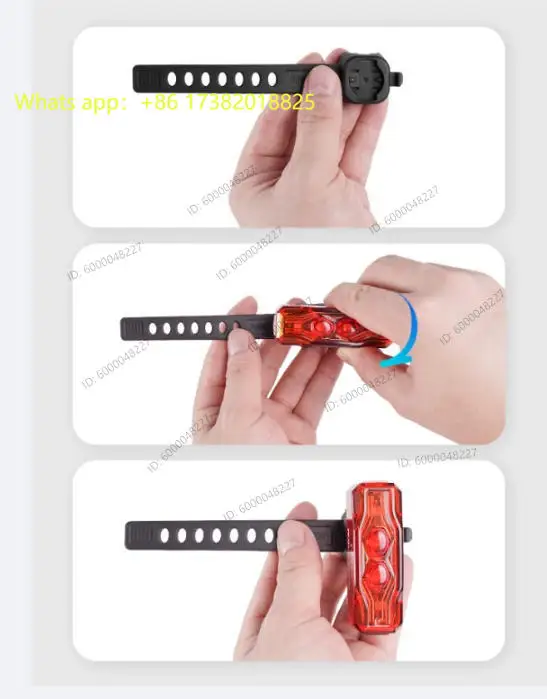 TR150 LED Bike Tail Rear Light Rechargeable Auto On-off Brake Detection