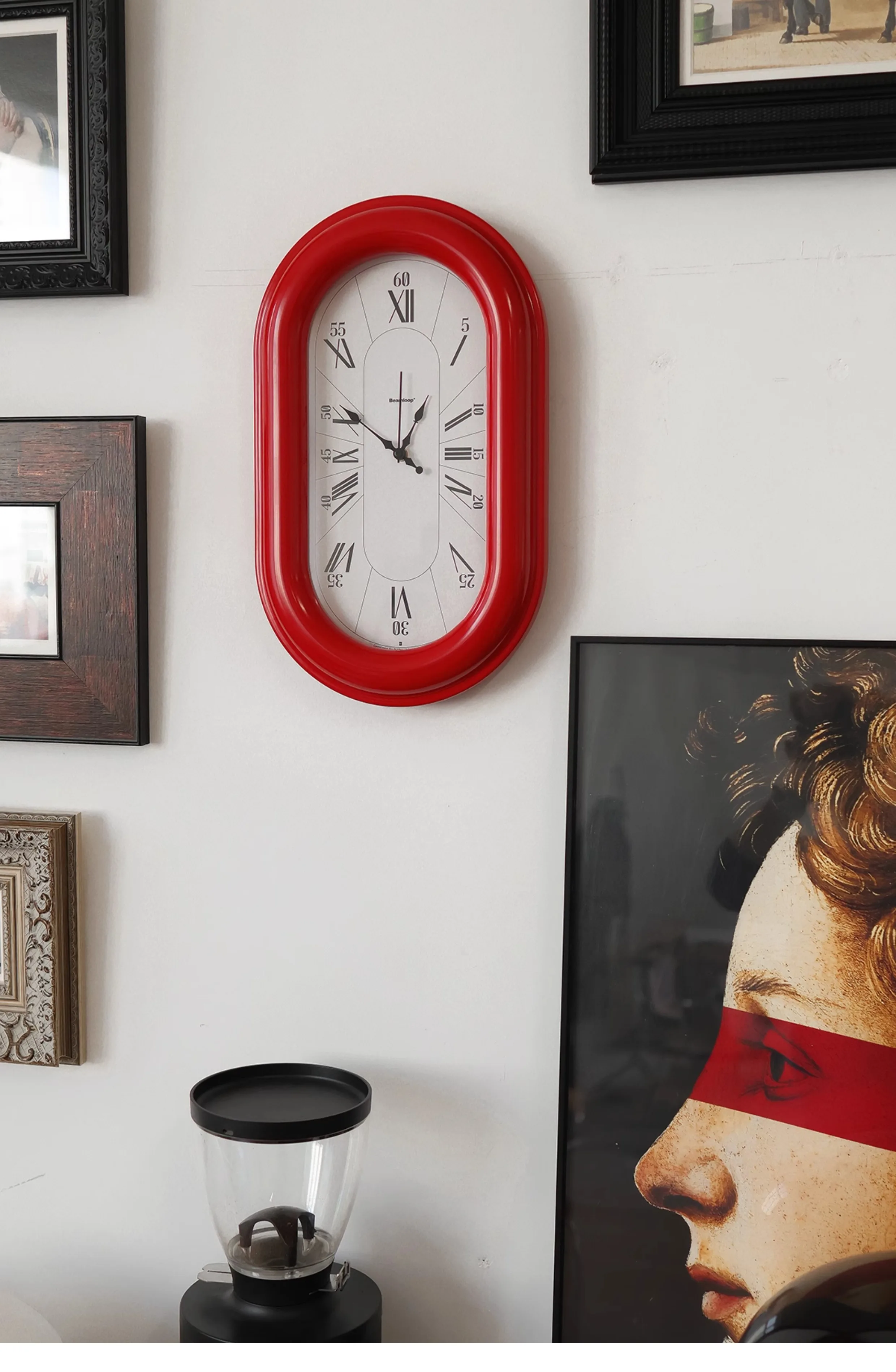 

Vintage silent clock wall clock living room simple modern clock