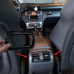 Car style rear air outlet center console armrest box panel cover sticker decoration for Mercedes-Benz C-Class W203 2002-2006