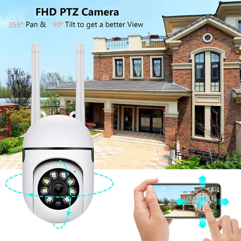 HD Smart Home Wifi Baby Monitoring Camera, Color Night Vision, Motion Tracking, Alarm Push, Two-Way Voice, Infrared Night Vision