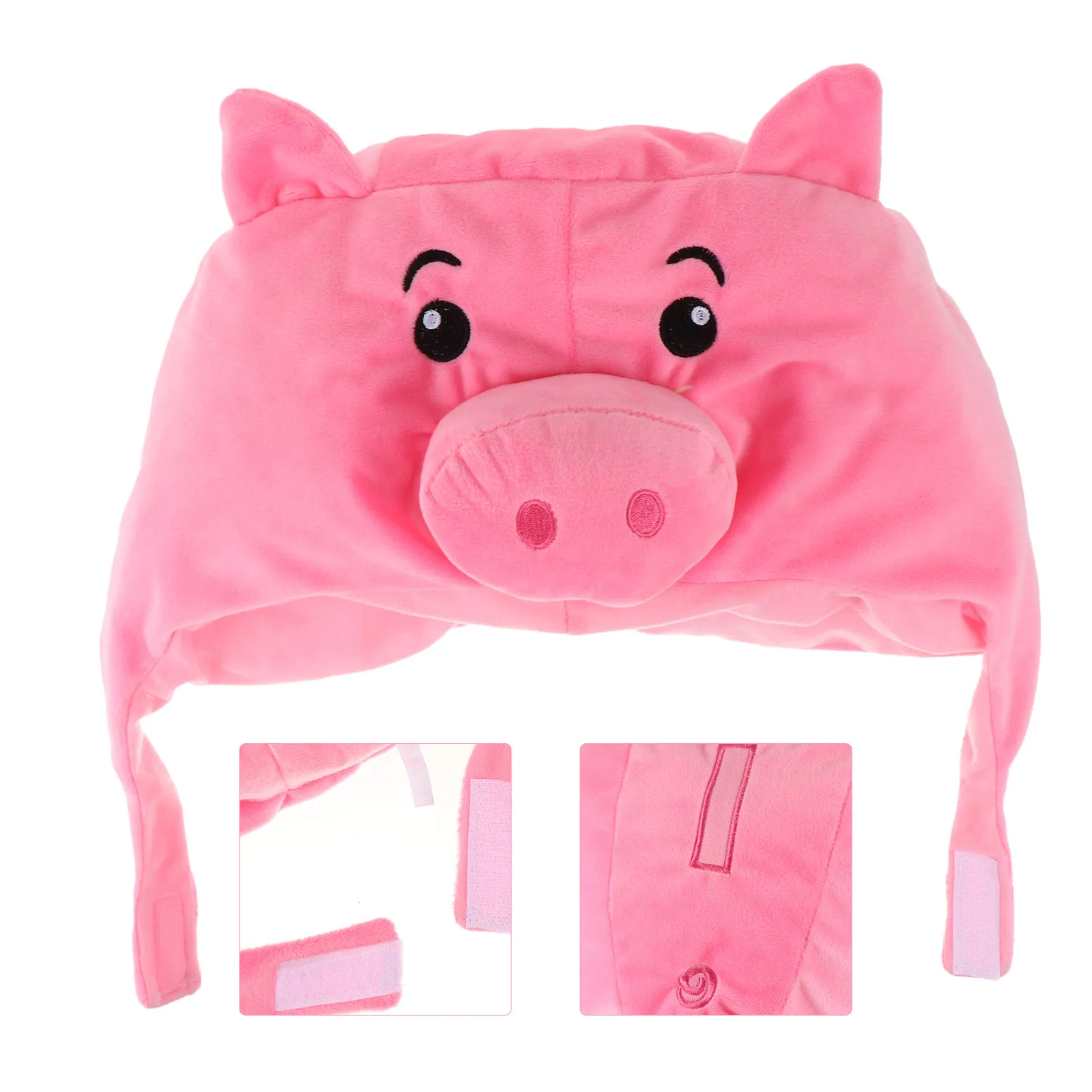 1 unidad de gorro de cerdo, cómodo, suave y divertido, accesorio para fotos, accesorio DIY para selfies, gorro para fiestas y actuaciones en escenario, accesorio para fotos.