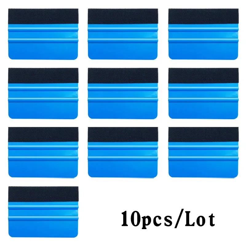 

10pcs Vinyl Wrap Car Film Install Squeegee Carbon Fiber Wrapping Tool Auto Foil Window Tint Scraper Household Car Cleaning Tool