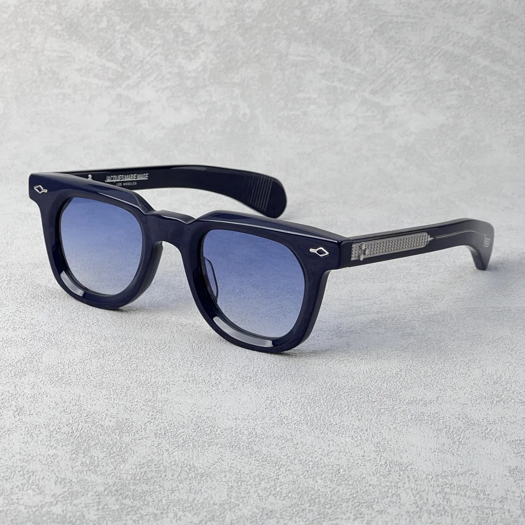 

JMM VENDOME EPOXY Квадратные солнцезащитные очки ручной работы из ацетата UV400 Дизайнерские винтажные очки японского бренда Высокое качество унисекс с футляром