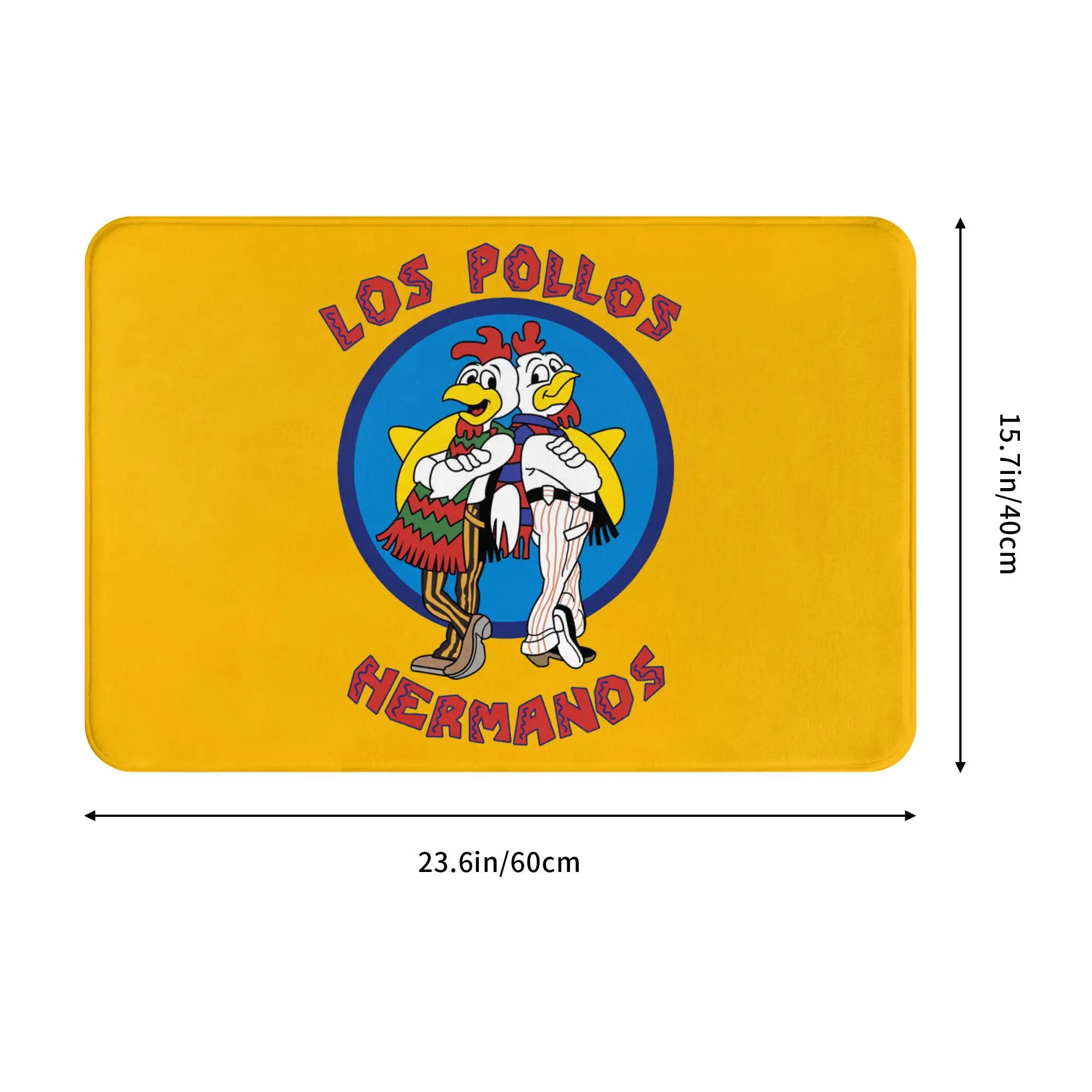 Custom Bib Breaking Bad LOS POLLOS Hermanos Anti-slip Doormat Floor Mat Antiwear Carpet Rug Kitchen Entrance Home Footpad Mats