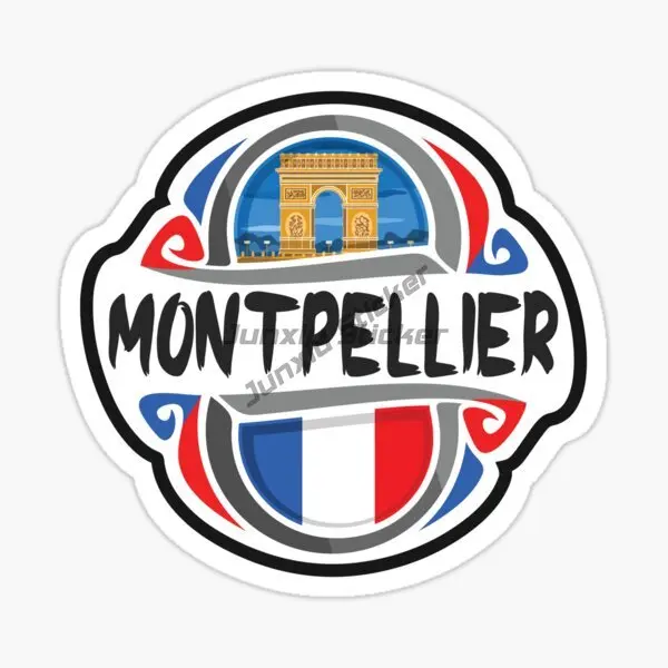 Stiker mobil Marseille kota Perancis cocok untuk lemari es koper komputer sepeda motor helm bumper stiker vinil