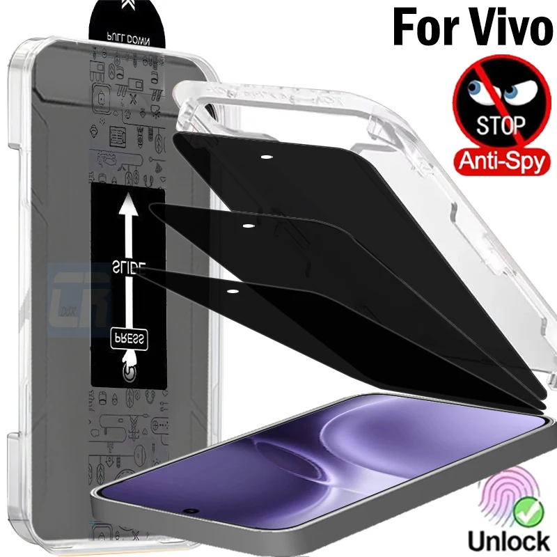 

1-3 шт. маслофобное покрытие, пылезащитное стекло для разблокировки конфиденциальности для VIVO X300 Pro X200s, защитная пленка для экрана, комплект для простая установки