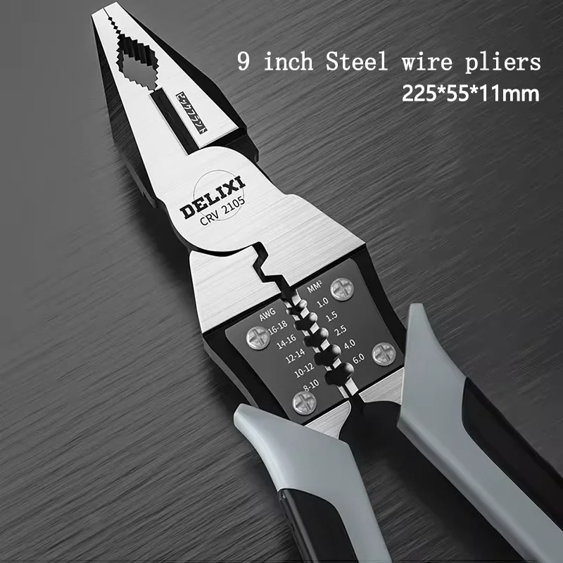 1PC 7/9 Zoll Hardware Werkzeuge Multifunktionale Langlebige Draht Zangen Diagonal Zangen Cut Draht Zangen Spitz Zangen – Detail 9