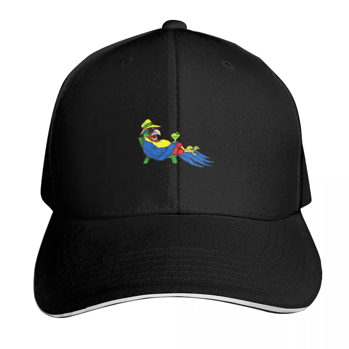 Parrot Nyelonjor Baseball Cap Strapback Dad Hat Six Panel Structured Crown Sun Protection UPF 50+