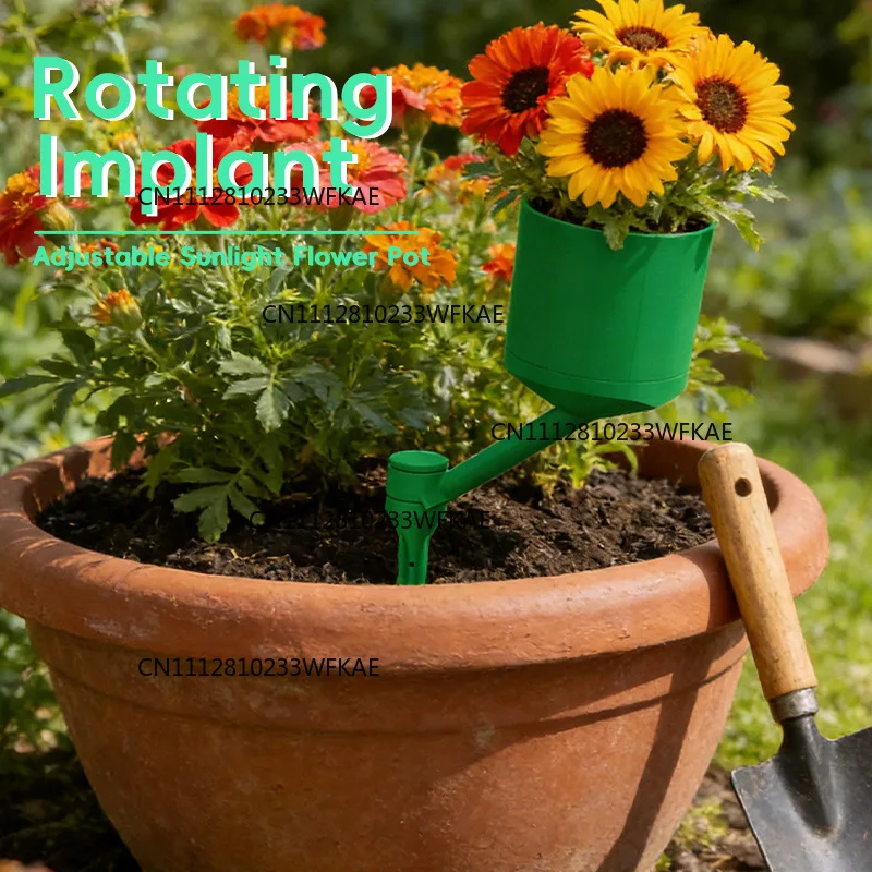 New, convenient for home use, removable rotating planter, 360-degree rotating succulent potted plant container