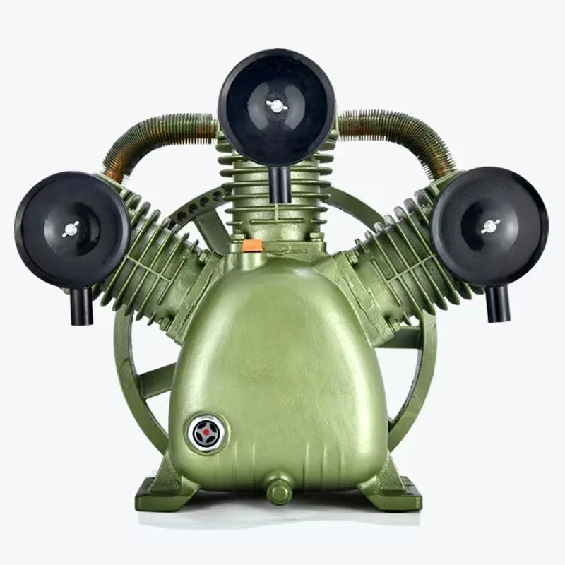 Piston air compressor head air pump two-cylinder three-cylinder belt type