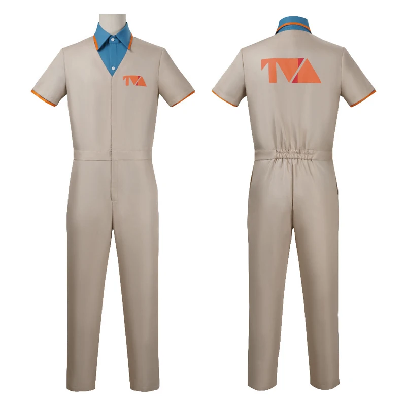 

Loki TVA Jumpsuit Costume Adults Cosplay Outfit Work jumpsuit Loki Prison Uniform Halloween Party Cosplay Set Jumpsuit Shirt
