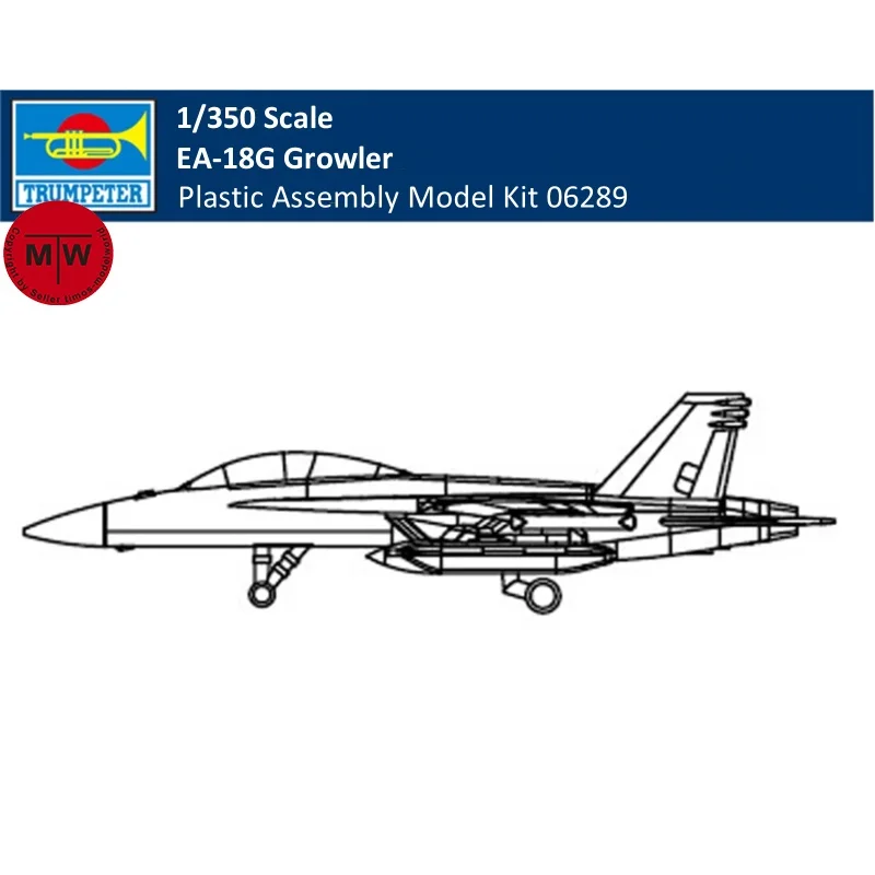 

Набор для сборки пластиковой модели военного самолета Trumpeter 06289 в масштабе 1/350 EA-18G Growler