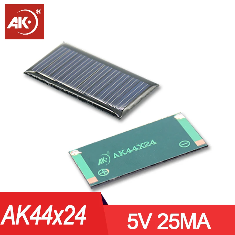 AK 10 PCS 5.5V 5V 100 150 250 500 mA Mini Solar Panel Polycrystalline Silicon DIY Battery Charger Module Cell Wire Toys Bank