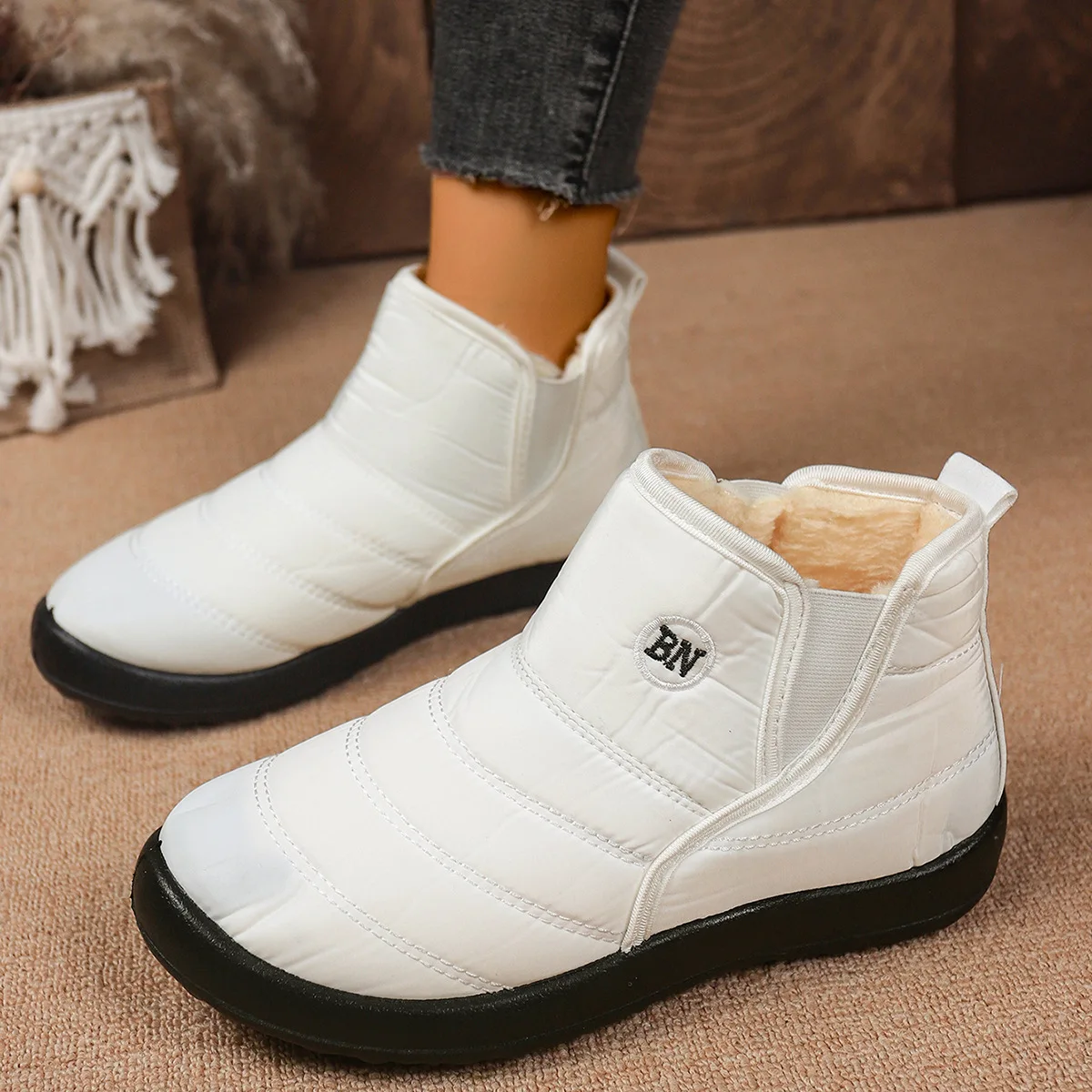 

Women's Ankle Boots Outdoor Leisure Waterproof Non-slip Warm Snow Boots Winter New Comfortable Low Top Hiking Shoes Botas Mujer
