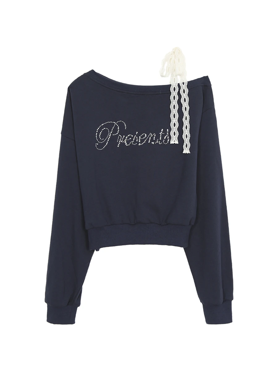 レッドセレブクローゼット肩出しパーカーレディース春秋新作ファッションアメリカンスタイル長袖アウター