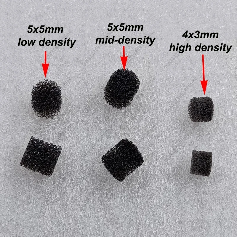 50pcs Earphones Tuning Foam DIY Earphones Sound Tube Tuning Cotton Dustproof Foam Filter