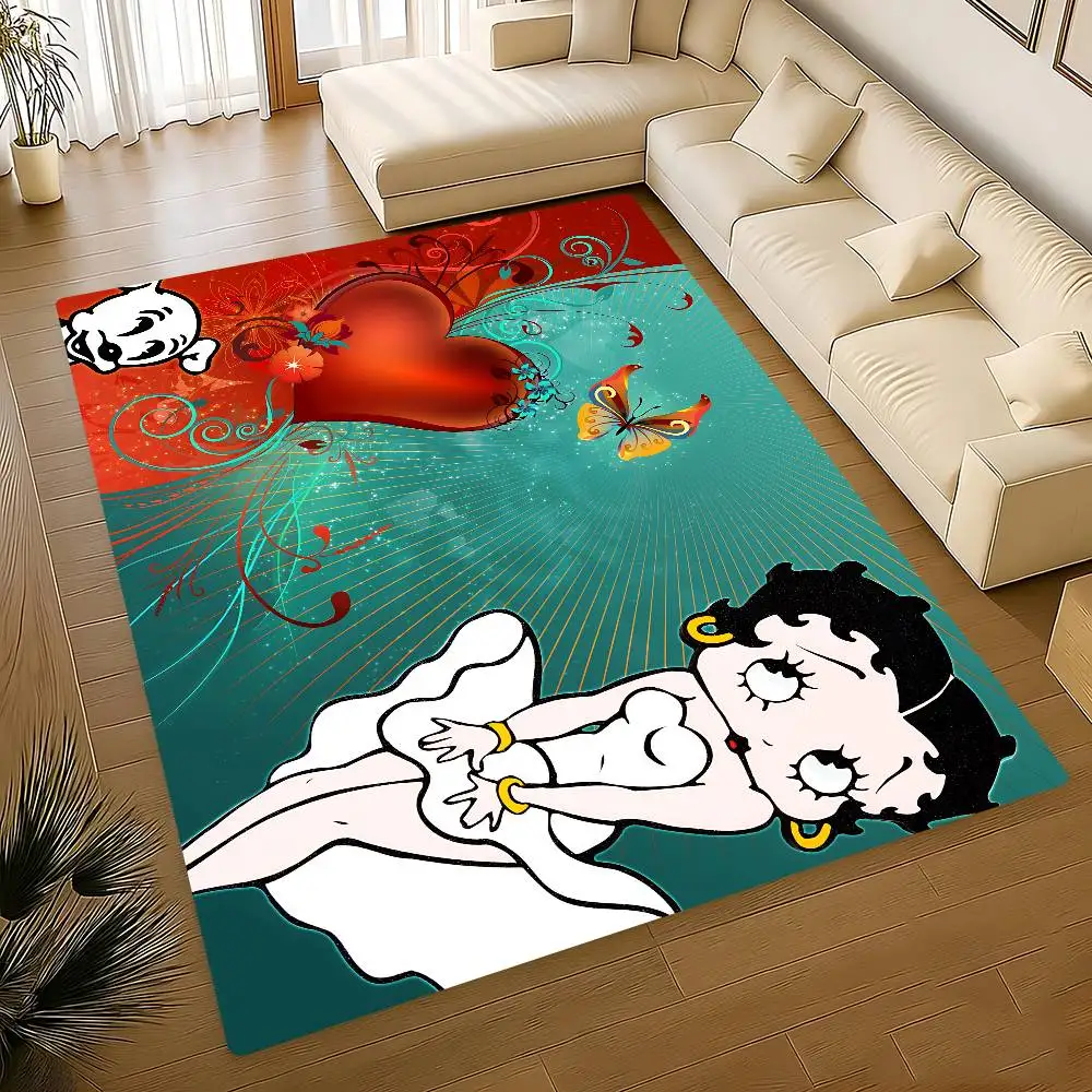 لطيف B-Betty Boop الكلمة حصيرة INS نمط لينة غرفة نوم الطابق منزل غرفة الغسيل حصيرة المضادة للانزلاق السجاد المنزلية #1