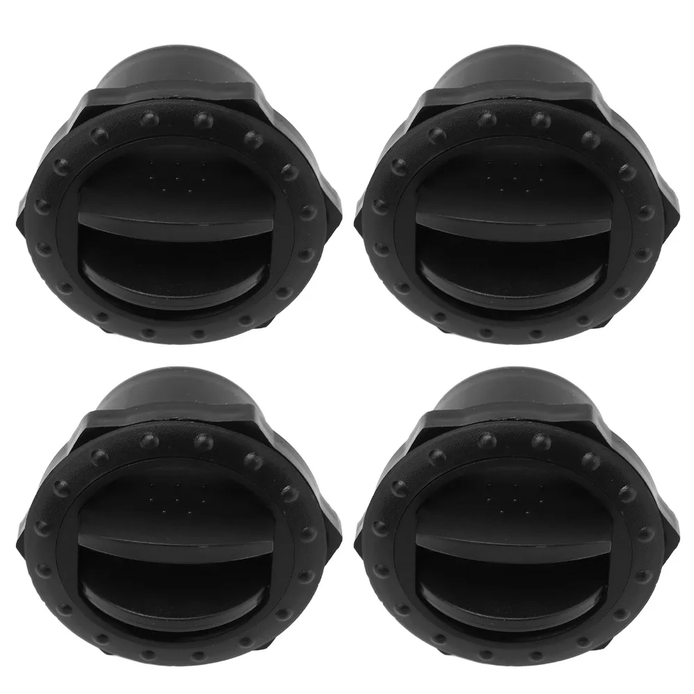 

4 шт., выходное отверстие, 60 мм, дефлектор выхода для кондиционера, черный выход переменного тока, вентиляционное отверстие с жалюзи, гальваническая ручка, караваны