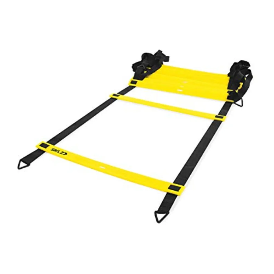 and Ladder - Training Equipment for Athletes - Imp Coordination, Footwork, and Quickn - Ideal for Soccer, Football, and Fitn Wo