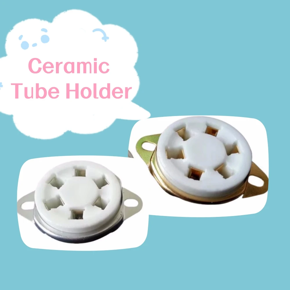 

For WE310A / 58 / 10m 12C /7m 12C /6C6 /6D6 /78/1265 and other electronic tubes 6-legged Ceramic Tube Holder