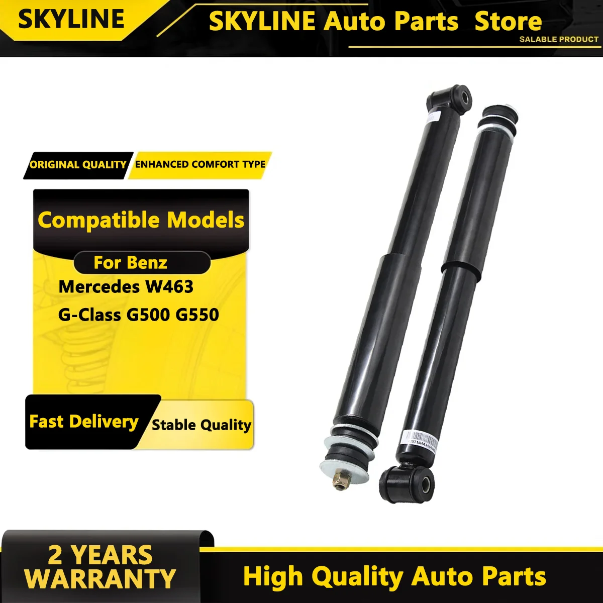 SKYLINE 2x Rear Air Suspension Strut Shock Absorber for Mercedes W463 G-Class G500 G550