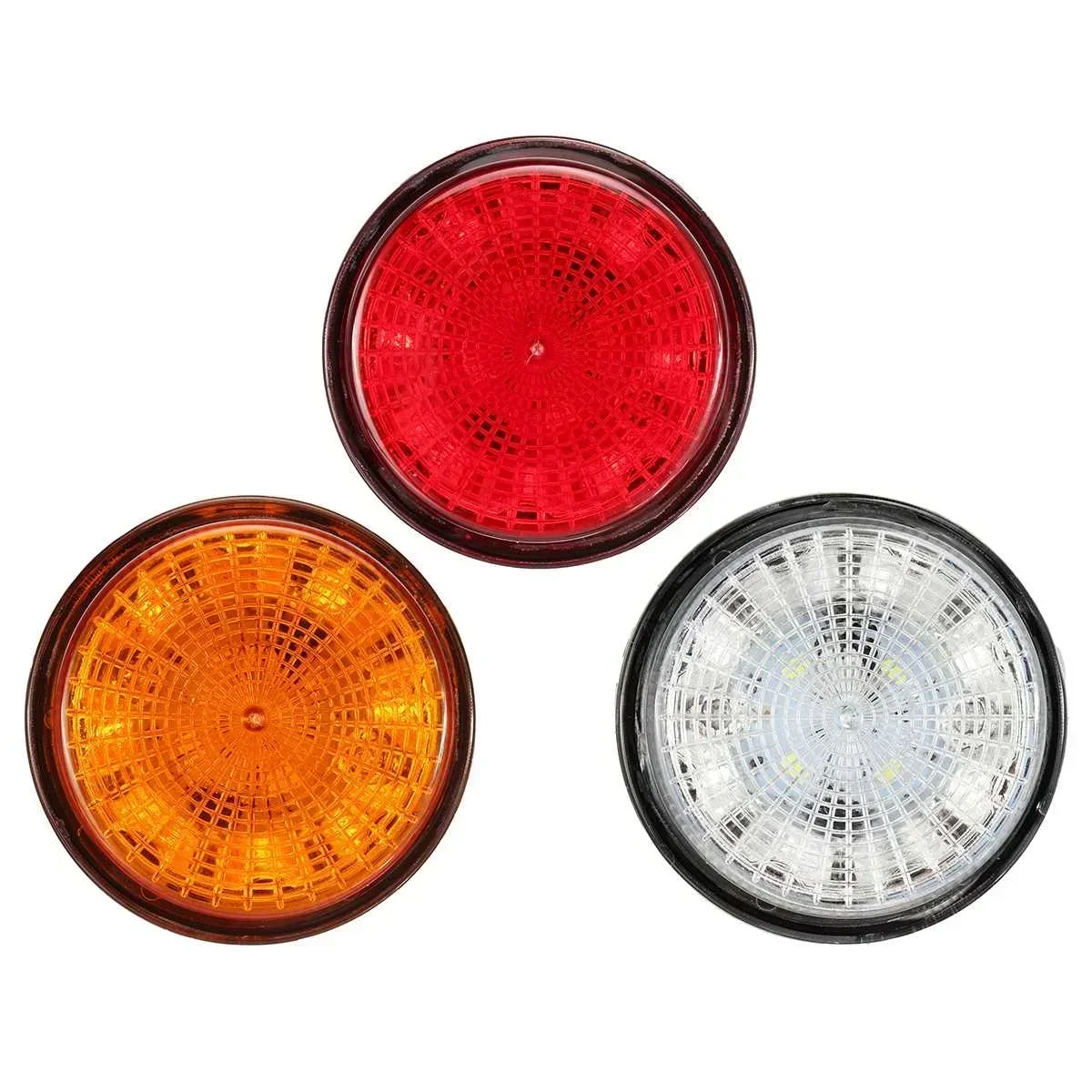 ATVOV Waterproof 12V 24V LED Flashing Light Strobe Emergency Alarm Lamp Rotary Roof  Side Marker Warning Signal Beacon Lamp