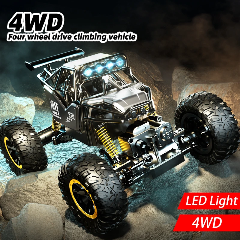 1:16 4WD RC Car With Led Lights Radio Remote Control Cars Buggy Off-Road Control Trucks For Children Birthday Boy Toys