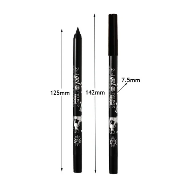 New Waterproof Eyeliner Pencil Red Brown White Ultra-slim Soft Easy Wear High Pigment Lip Liner Professional Lasting Eyes Makeup