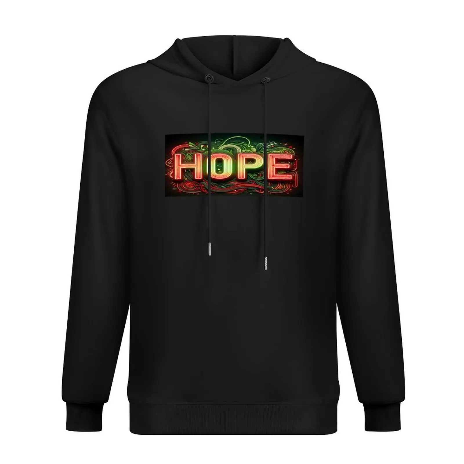 

Hope sparks resilience neon line Hoodie men wear korean clothes men clothes men's winter sweater hoodie streetwear