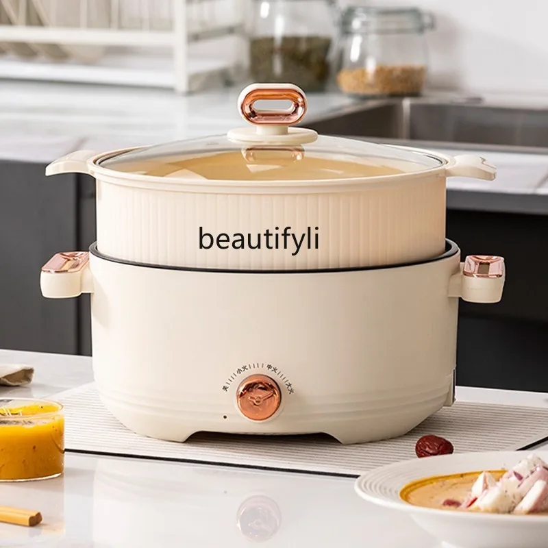 وعاء طبخ كهربائي، وعاء ساخن كهربائي، وعاء طبخ منزلي مدمج غير لاصق، مكواة بخار كهربائية