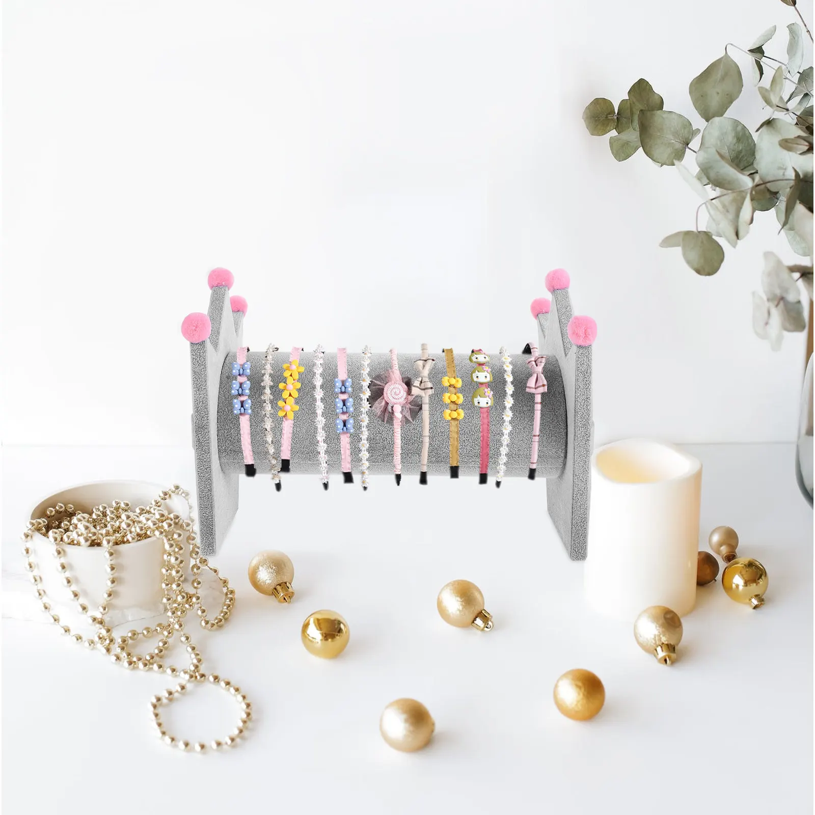 

Подставка для заколок и ободков для волос в форме короны: стильный и простой дизайн, органайзер для хранения украшений, стойка для демонстрации в домашнем интерьере