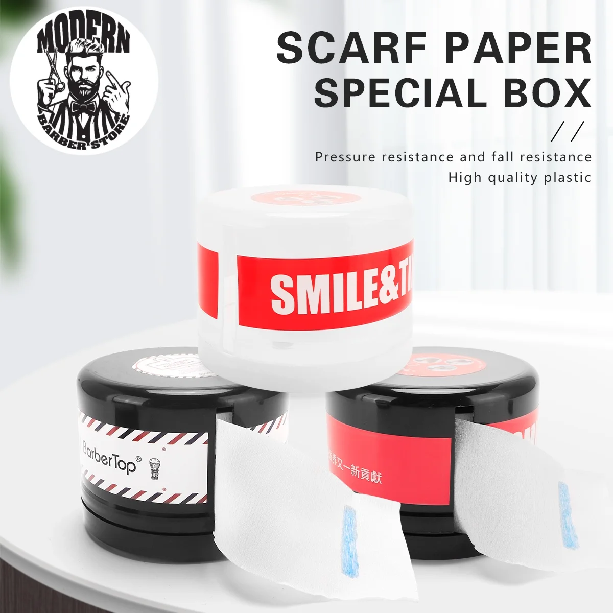 

Salon Hairdressing Paper Storage Case Barbershop Neck Paper Roll Holder Disposable Neck Strip Tissue Collar Tape Box Barber Tool