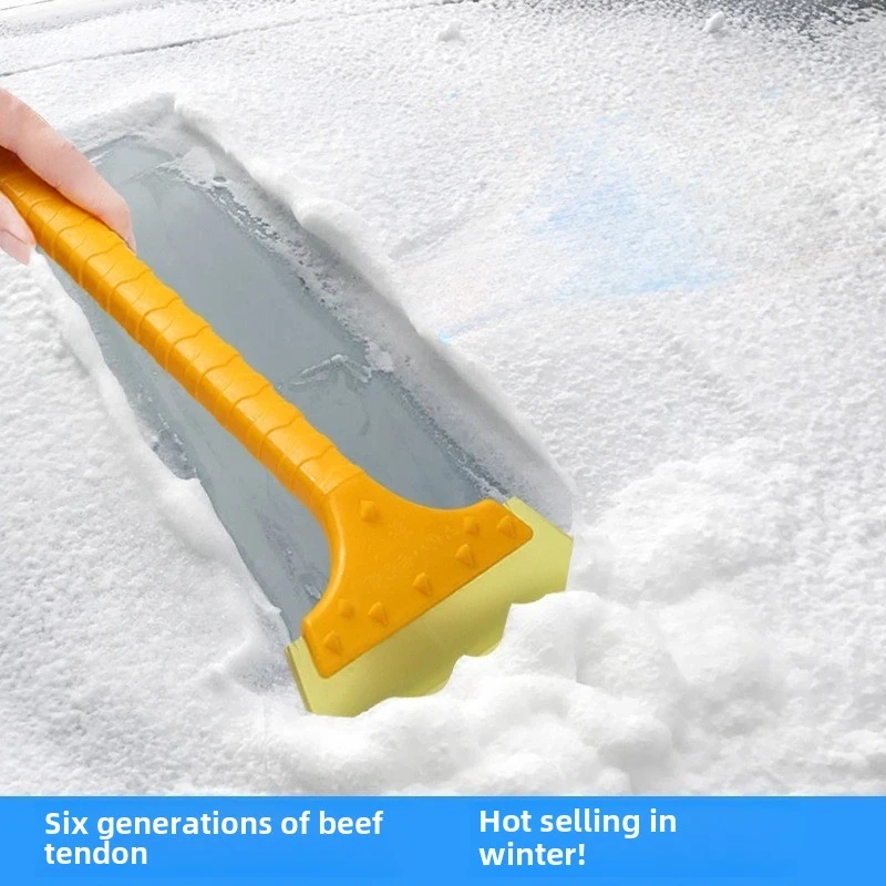 Beef Tendon Snow Shovel, Car Windshield Window Scraping Snowboard, Defrosting and De-icing Shovel Snow Clearing Artifact New