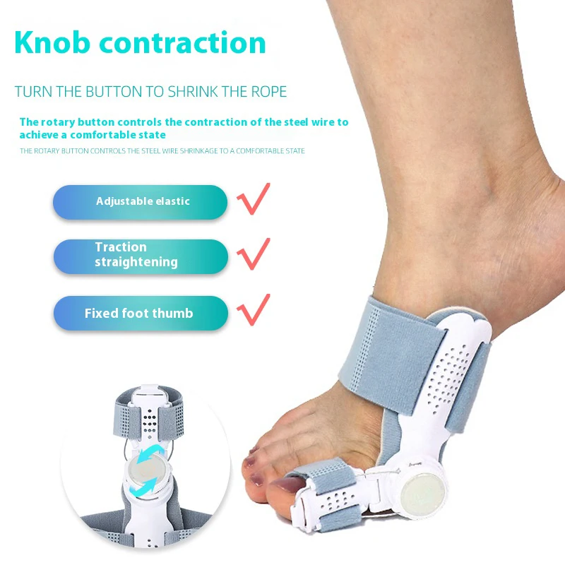 Medizinischer Hallux-Valgus-Korrektor, Fußkorrektur für den großen Zeh, Nagelprodukte, Hallux-Valgus-Korrektor, Zehenspreizer, Orthese für Erwachsene, Unisex