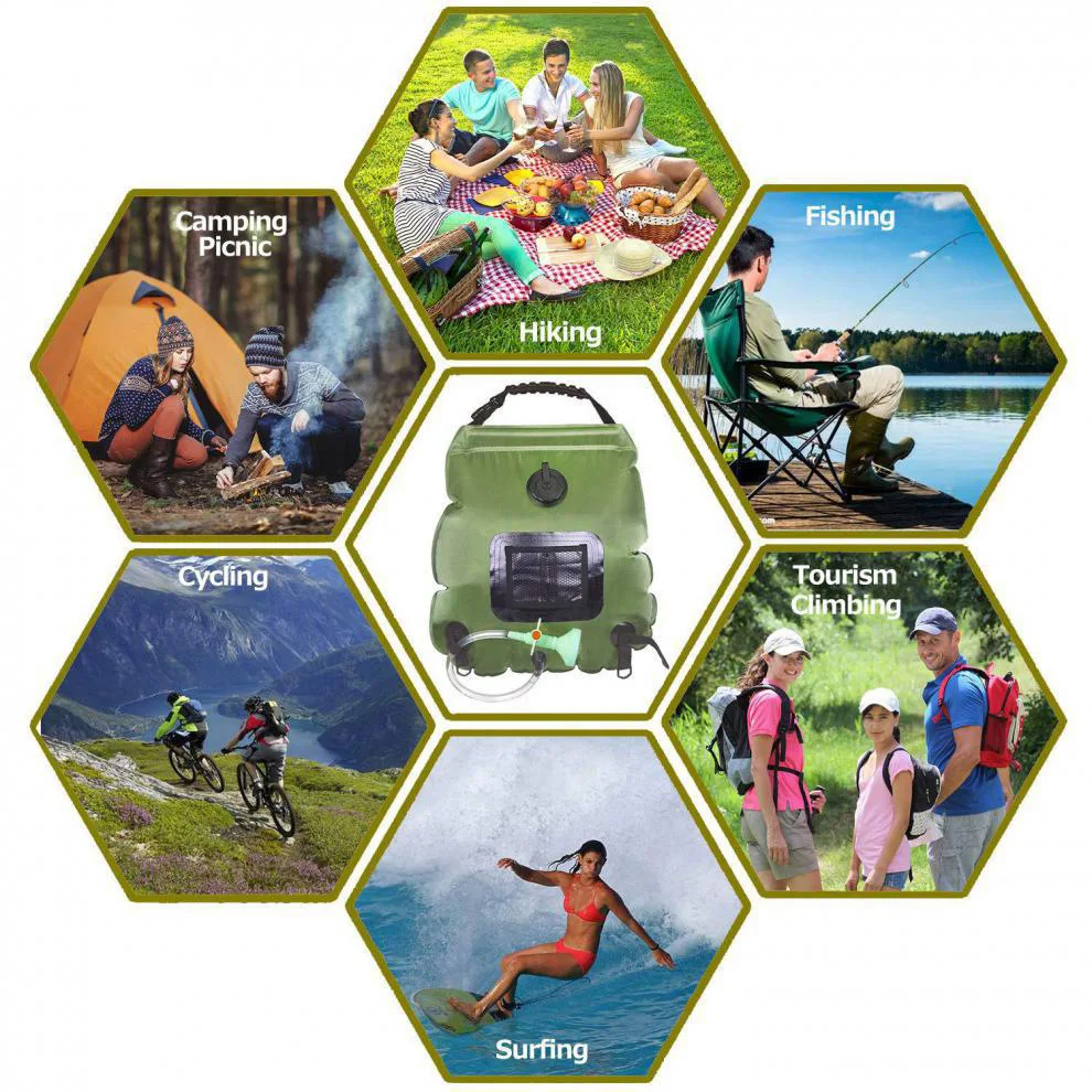 20L Solar Camping Shower Bag 4