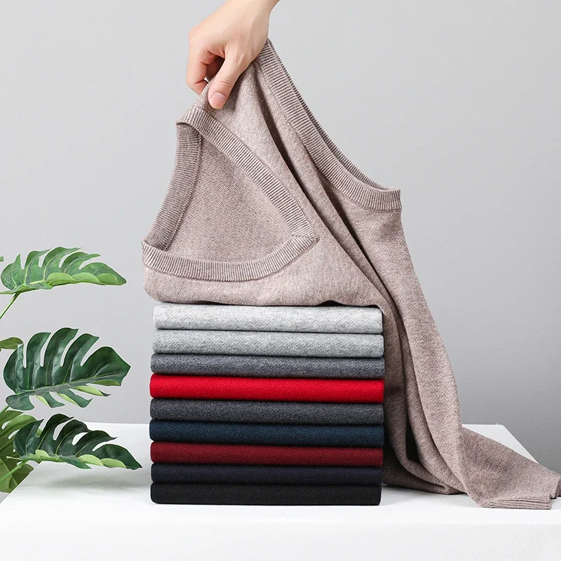 

2025 Мужской повседневный свитер, жилет, теплая удобная осенне-зимняя модная верхняя одежда